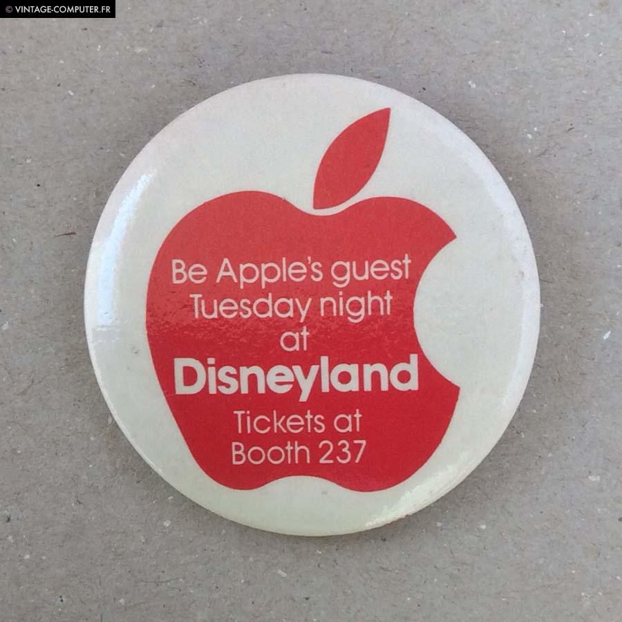 Apple Disneyland button badge