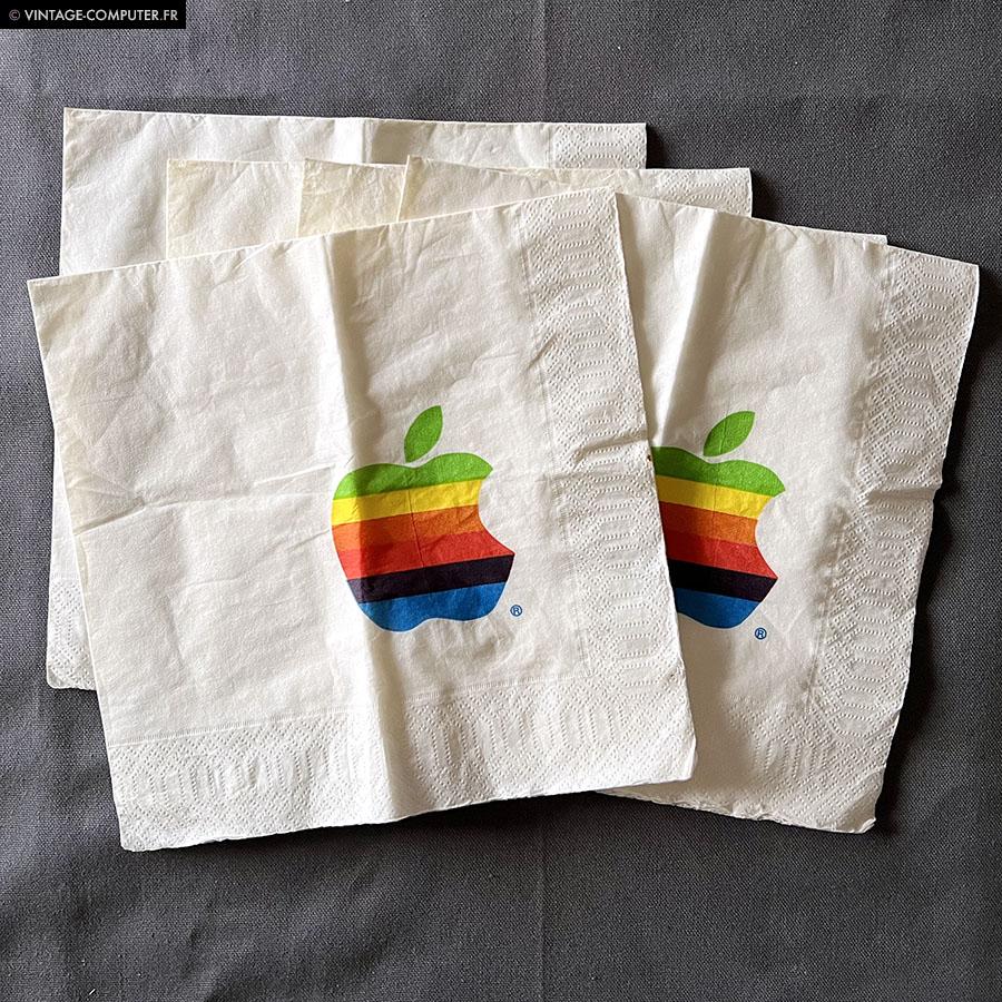 Rainbow Apple computer paper towel